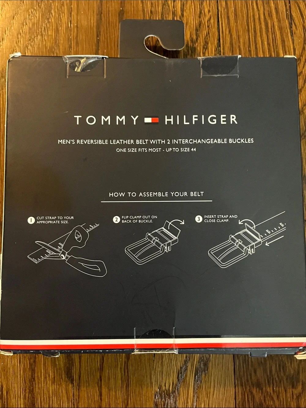 Tommy Hilfiger Reversible Belt with Interchangeable Buckles OS